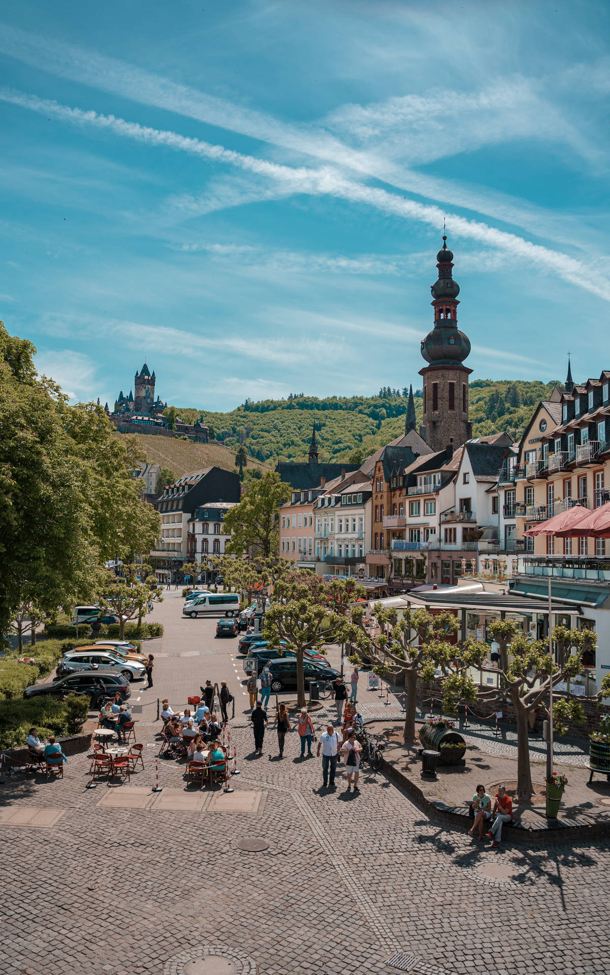 Peaceful Town In Germany Background