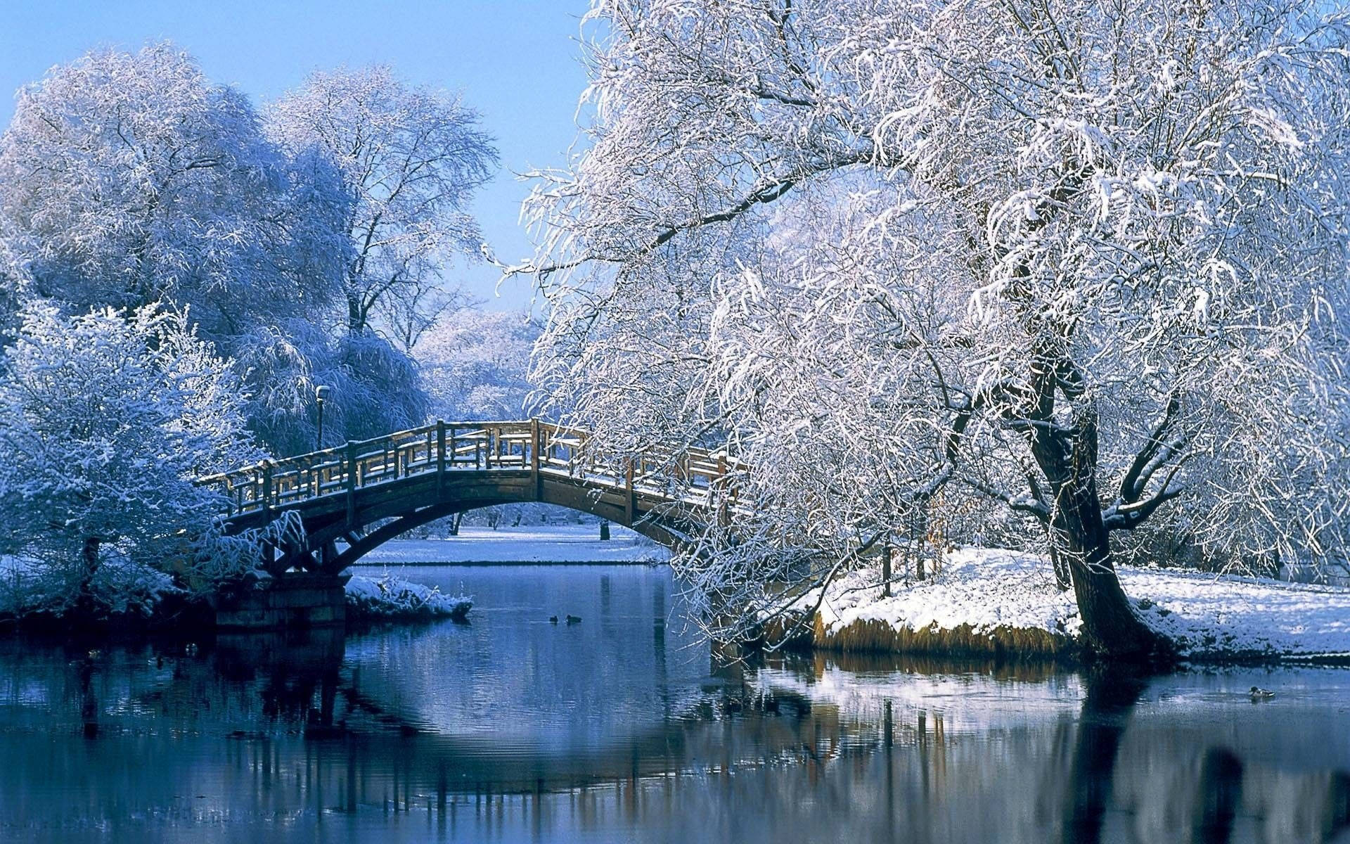 Peaceful Winter Desktop Background