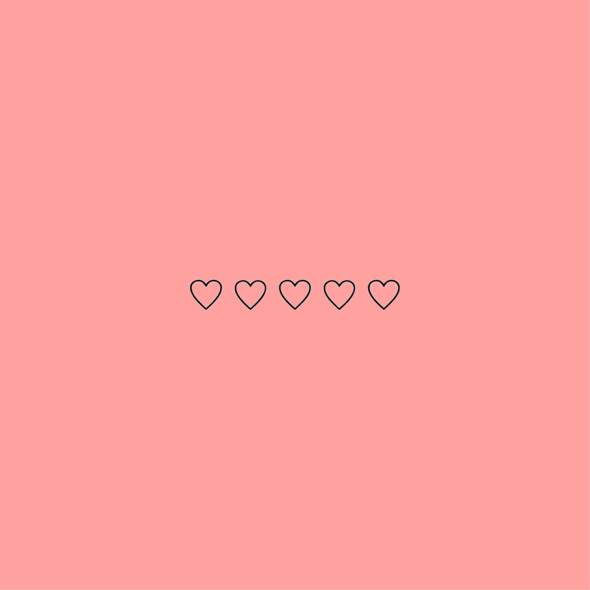 Peach Aesthetic Hearts