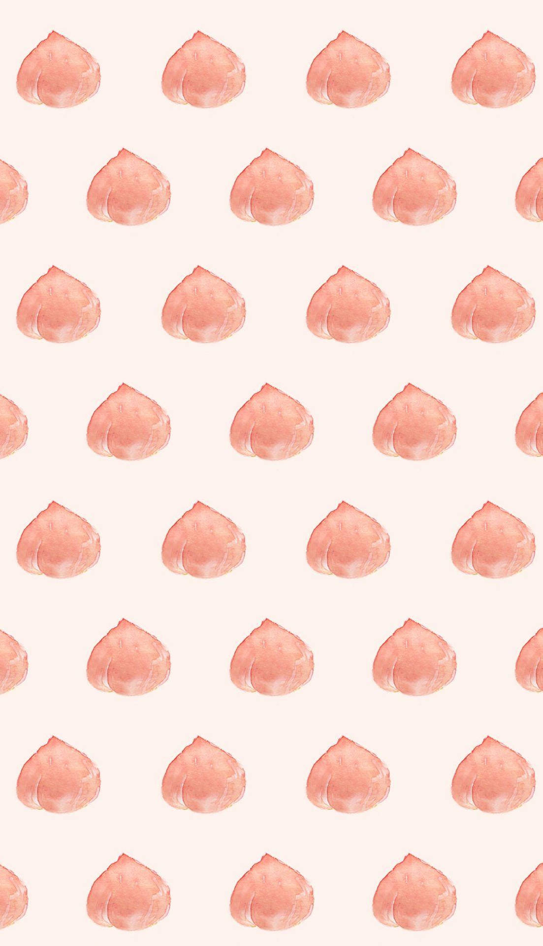 Peach Aesthetic Illustration Pattern Background