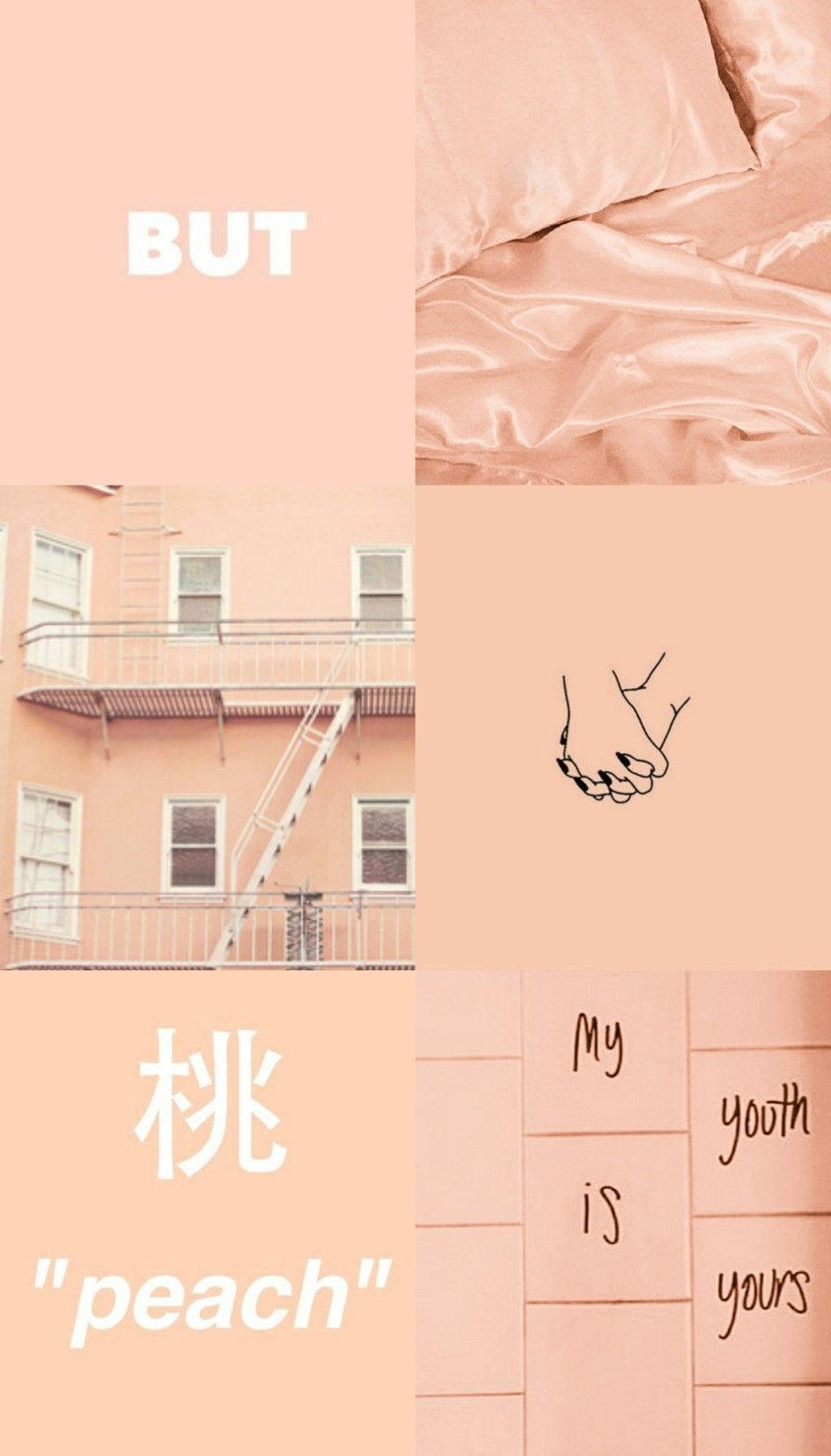 Peach Aesthetic With Text