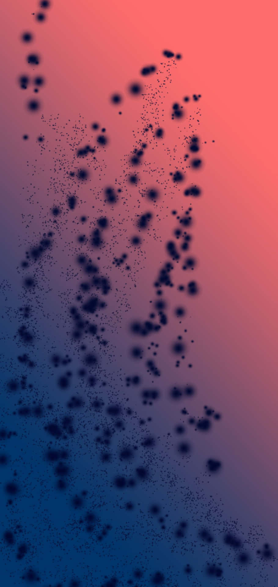 Peach And Blue Galaxy Note 4 Background