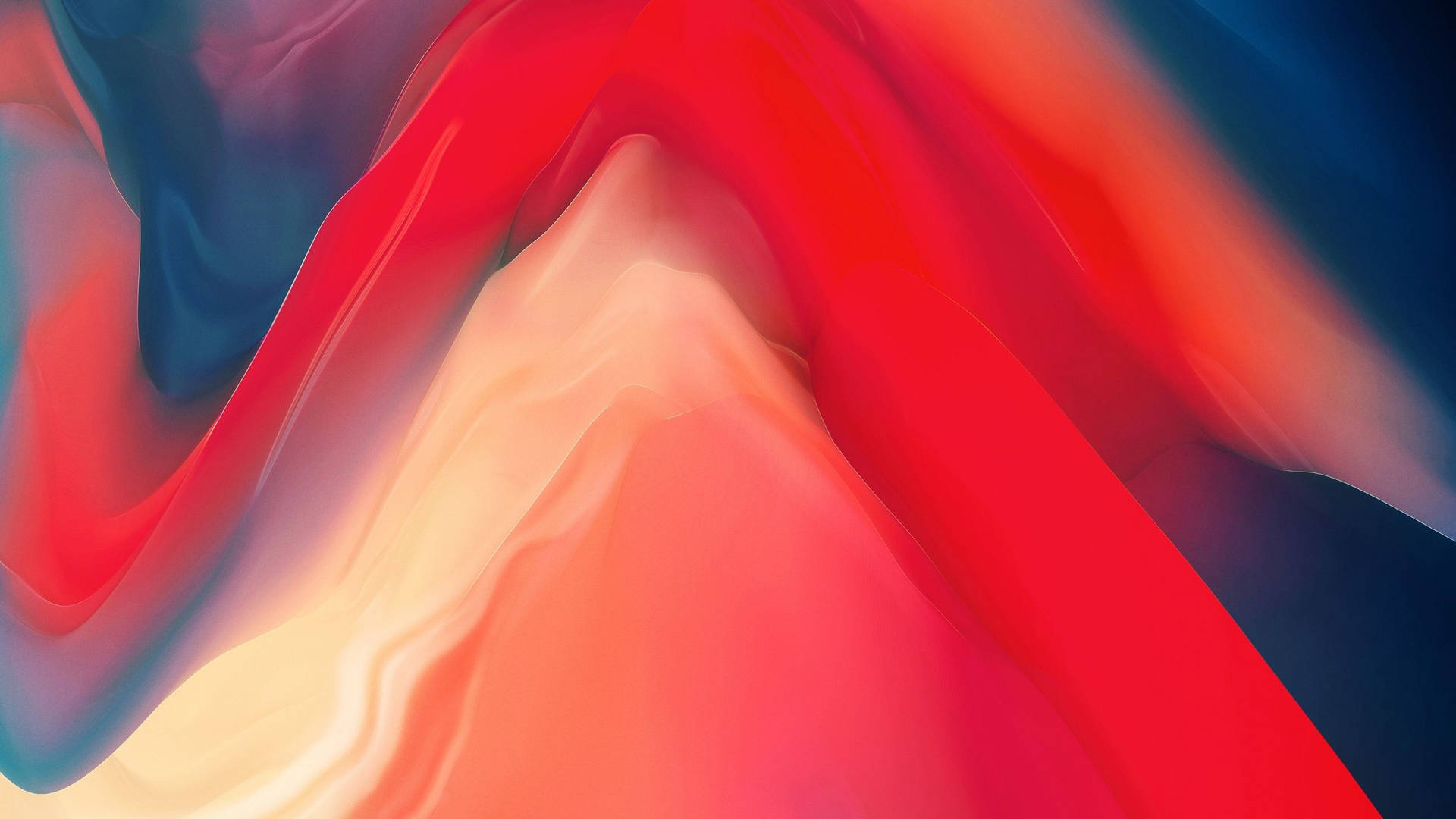 Peach, Blue, Red Abstract Graphic Art Background