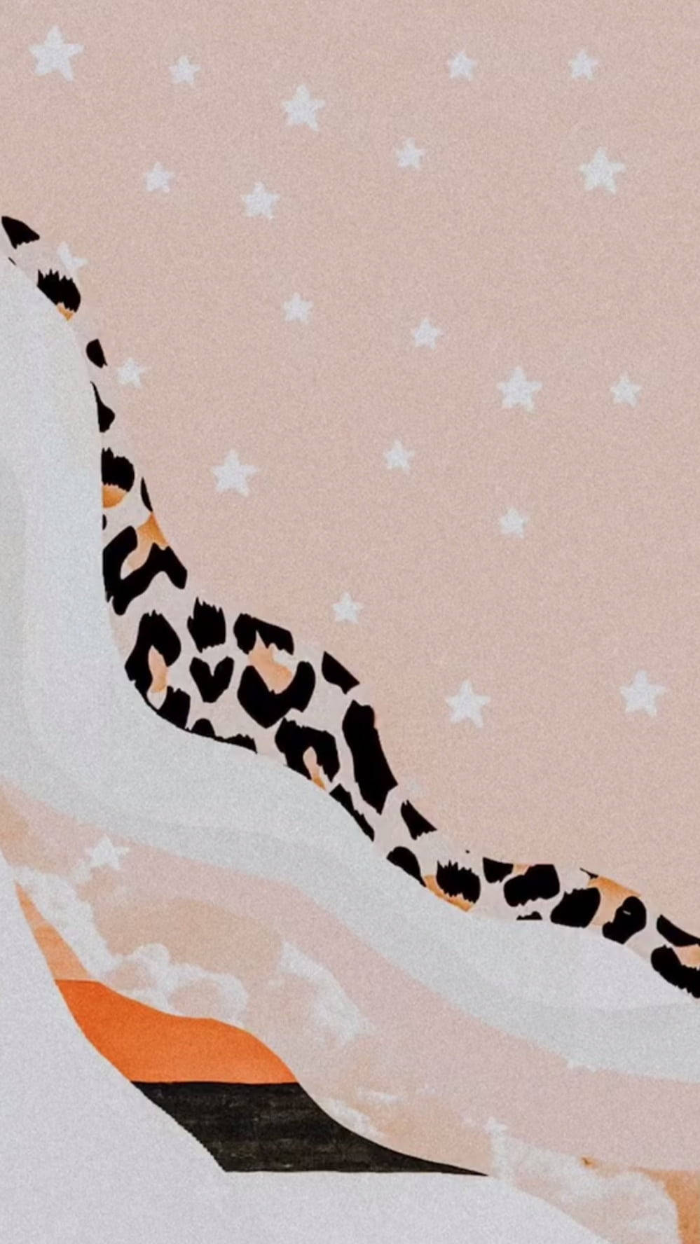 Peach Cheetah Print Background