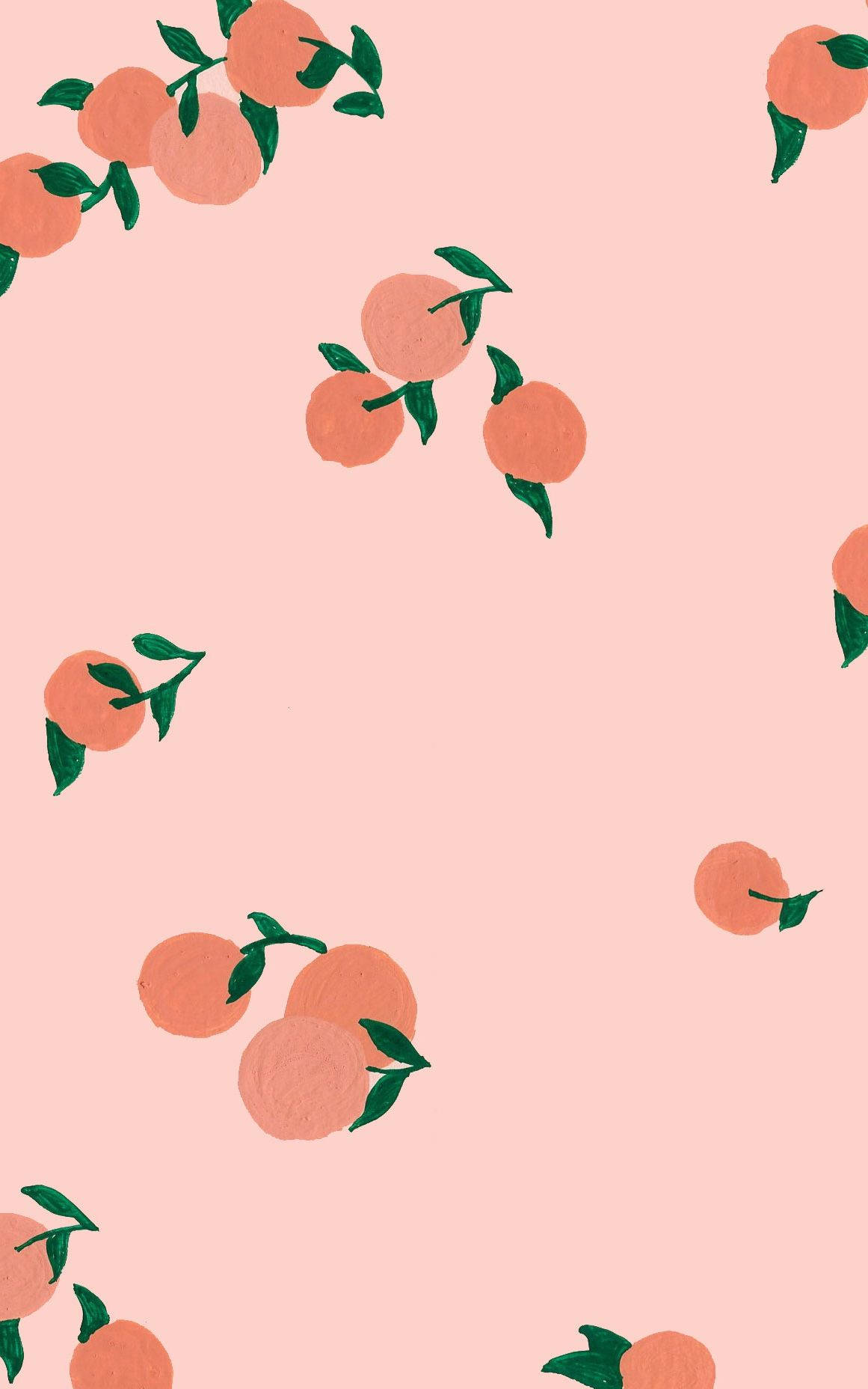 Peach Fruit Digital Art Background
