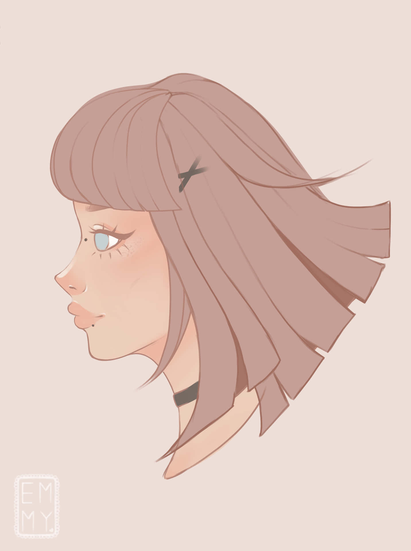 Peach-haired Girl Tiktok Pfp Ideas Background