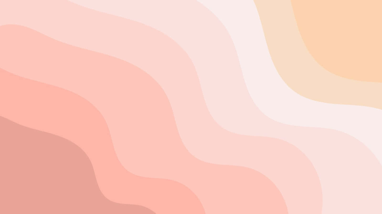 Peach Pink And Teal Wavy Pattern - Wallpaper Background