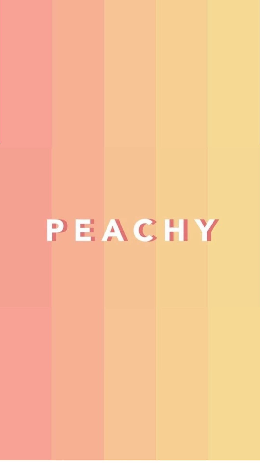 Peachy Text On Pastel Peach Shades Background