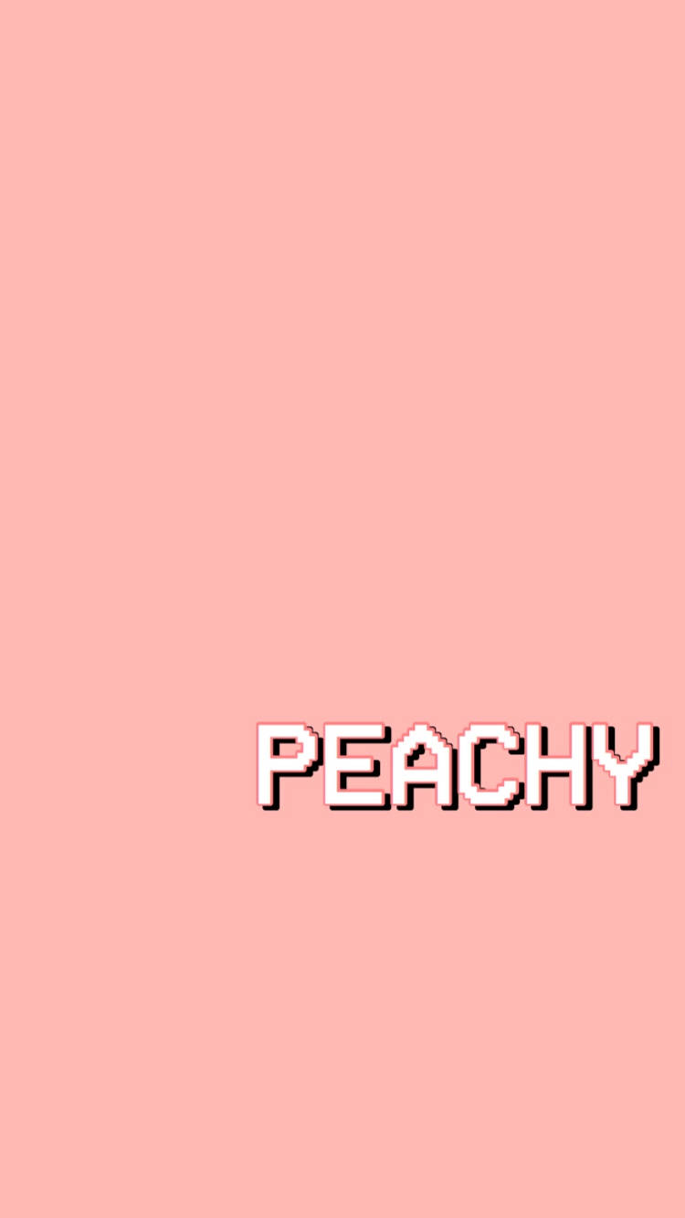 Peachy Vibes: Sweet Summer Fruit Background