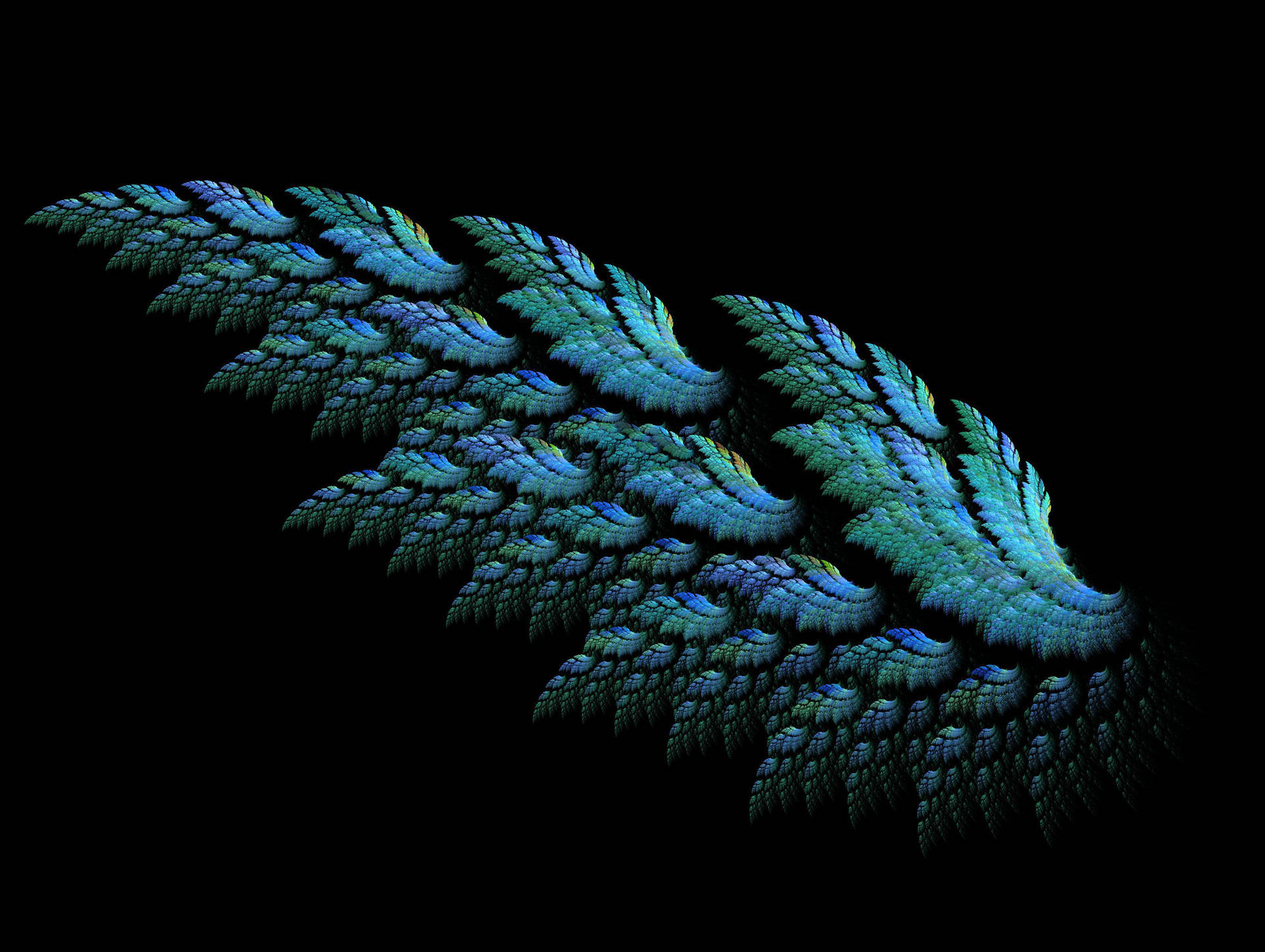 Peacock-like Wings Background