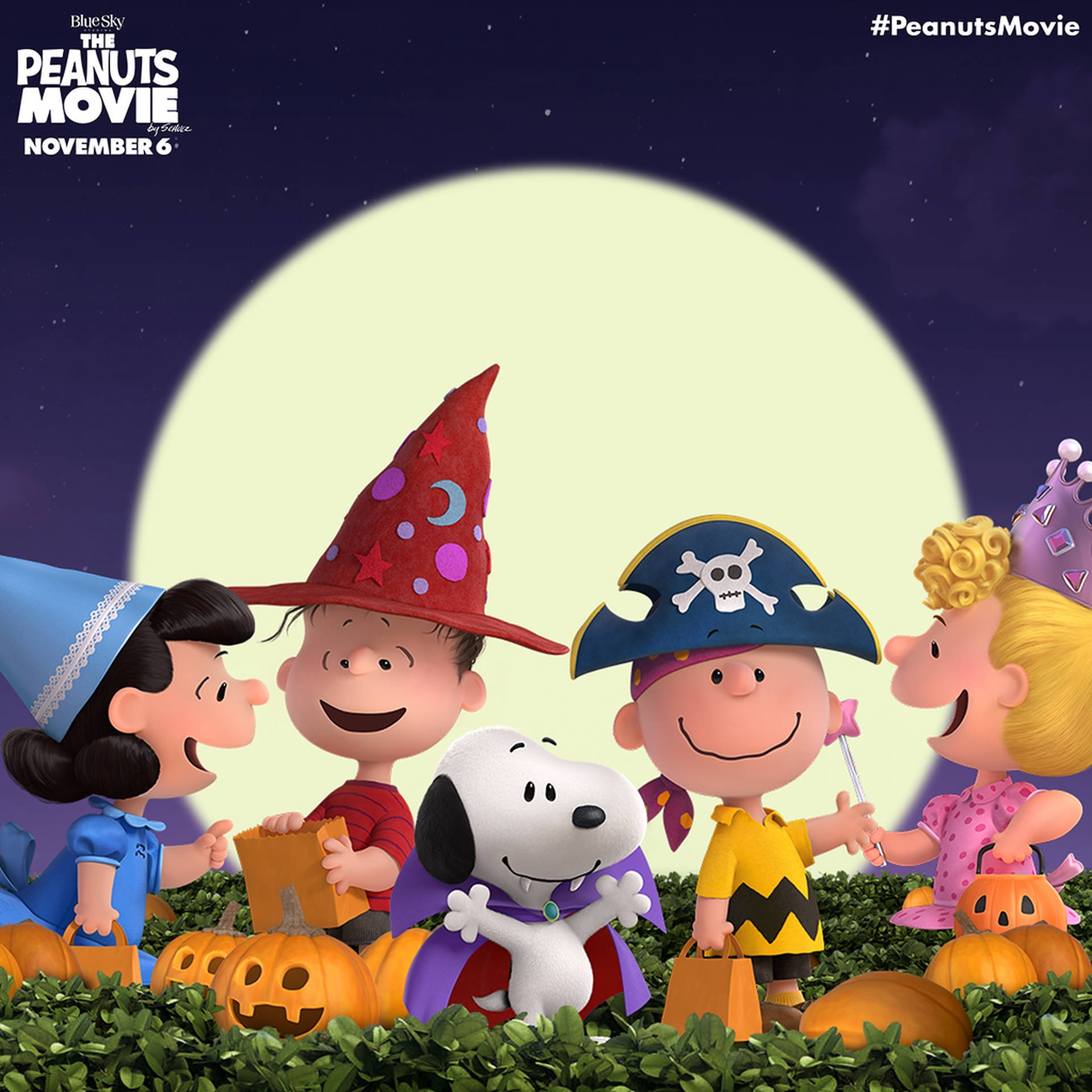 Peanuts Charlie Brown Halloween Poster Background