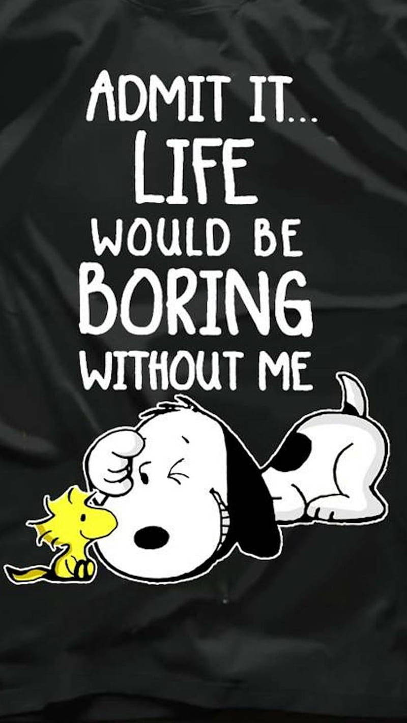 Peanuts Life Would Be Boring Background