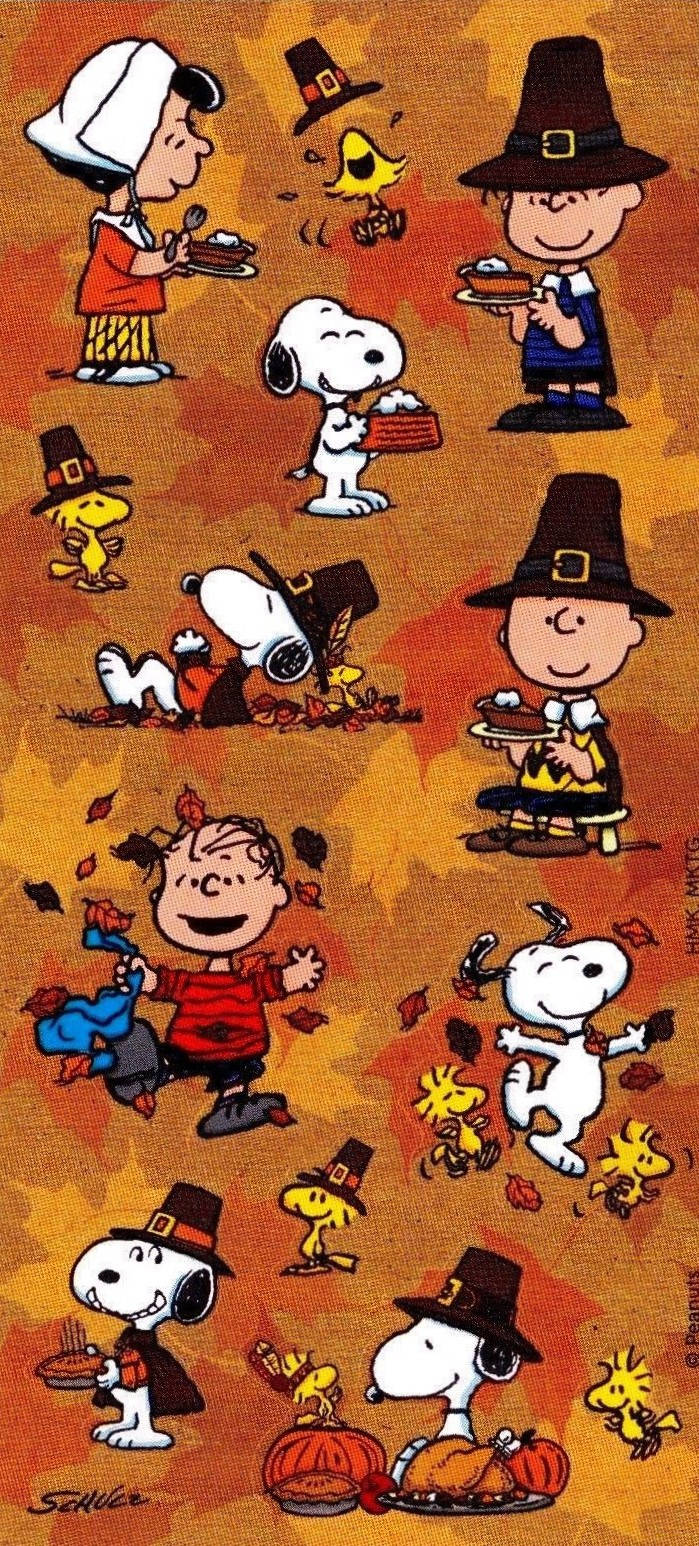 Peanuts Thanksgiving Artwork Background