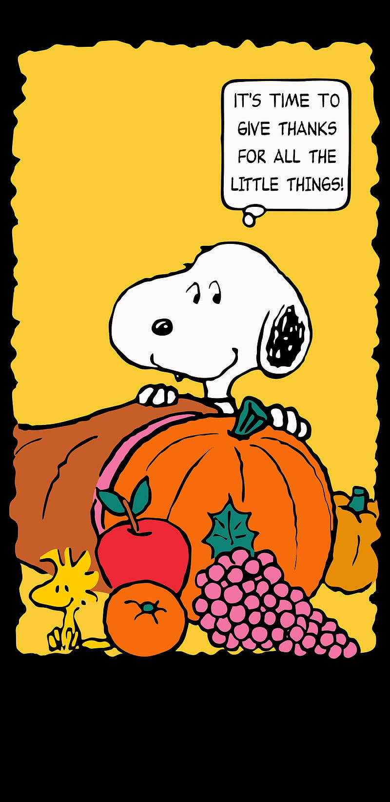 Peanuts Thanksgiving Comic Panel Background