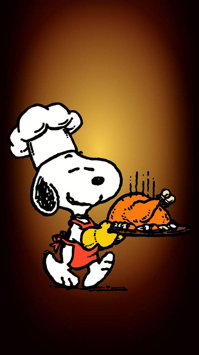 Peanuts Thanksgiving Cooked Turkey Background