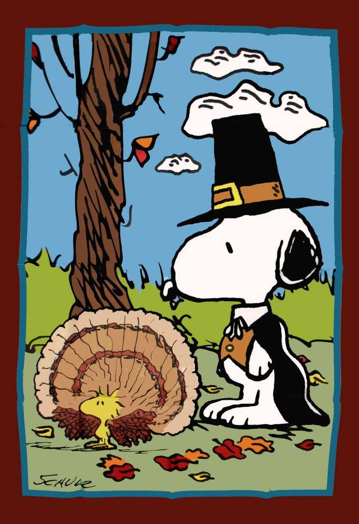 Peanuts Thanksgiving Cute Card