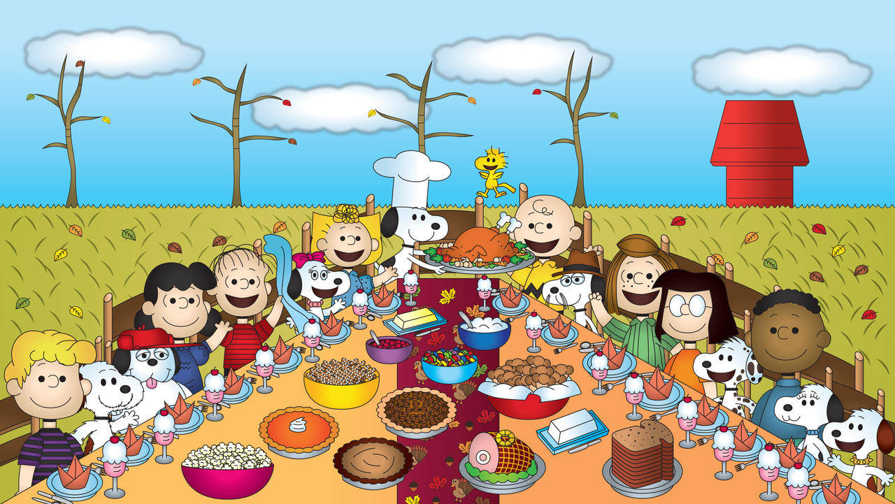 Peanuts Thanksgiving Fanart Background