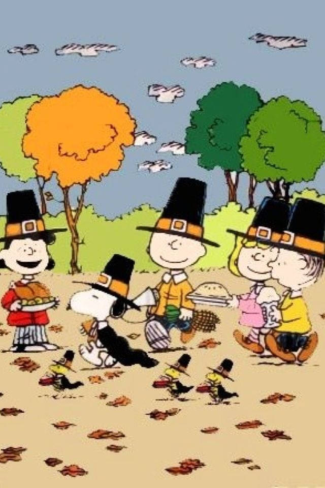 Peanuts Thanksgiving Pilgrim Charlie Background