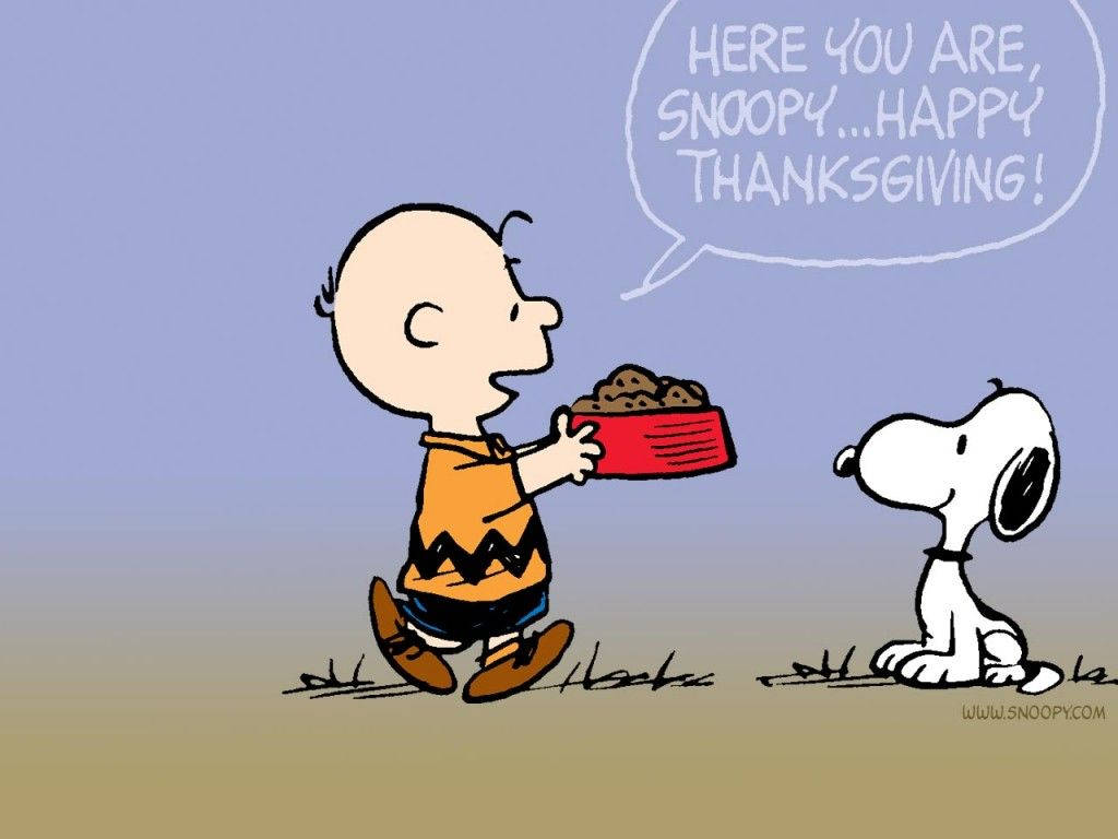 Peanuts Thanksgiving Snoopy Treat Background