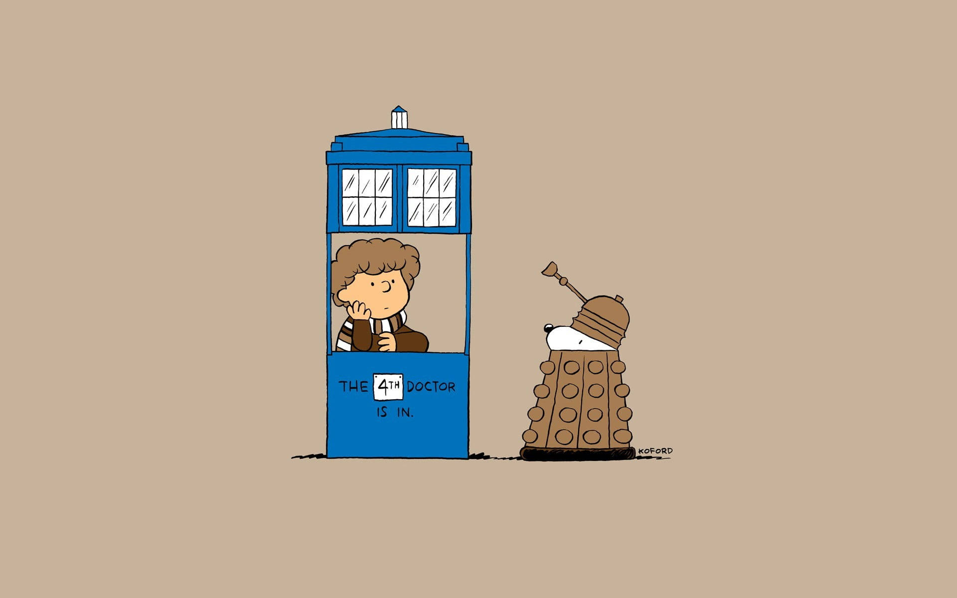 Peanuts X Doctor Who Background