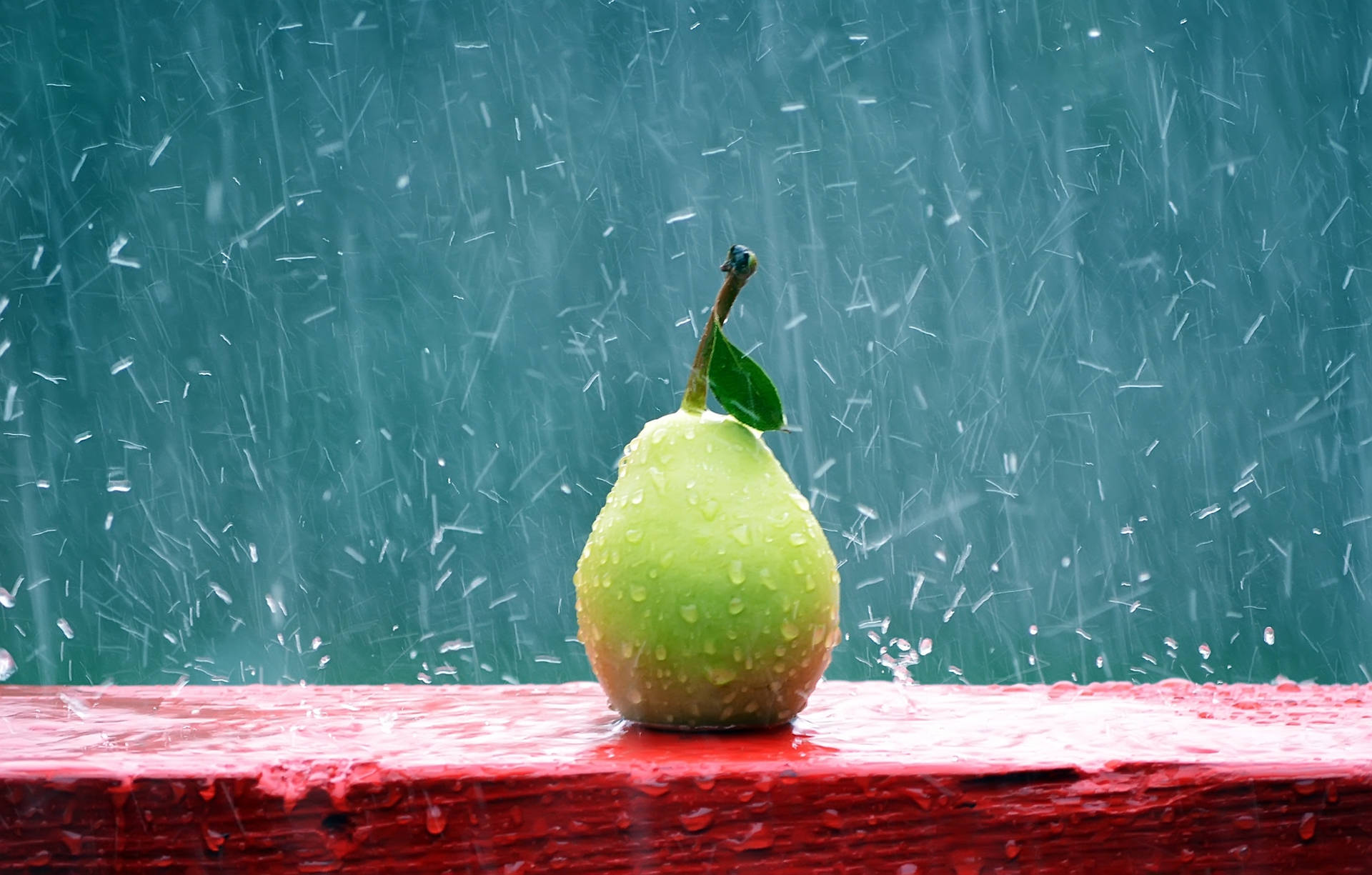 Pear Rainy Day Background