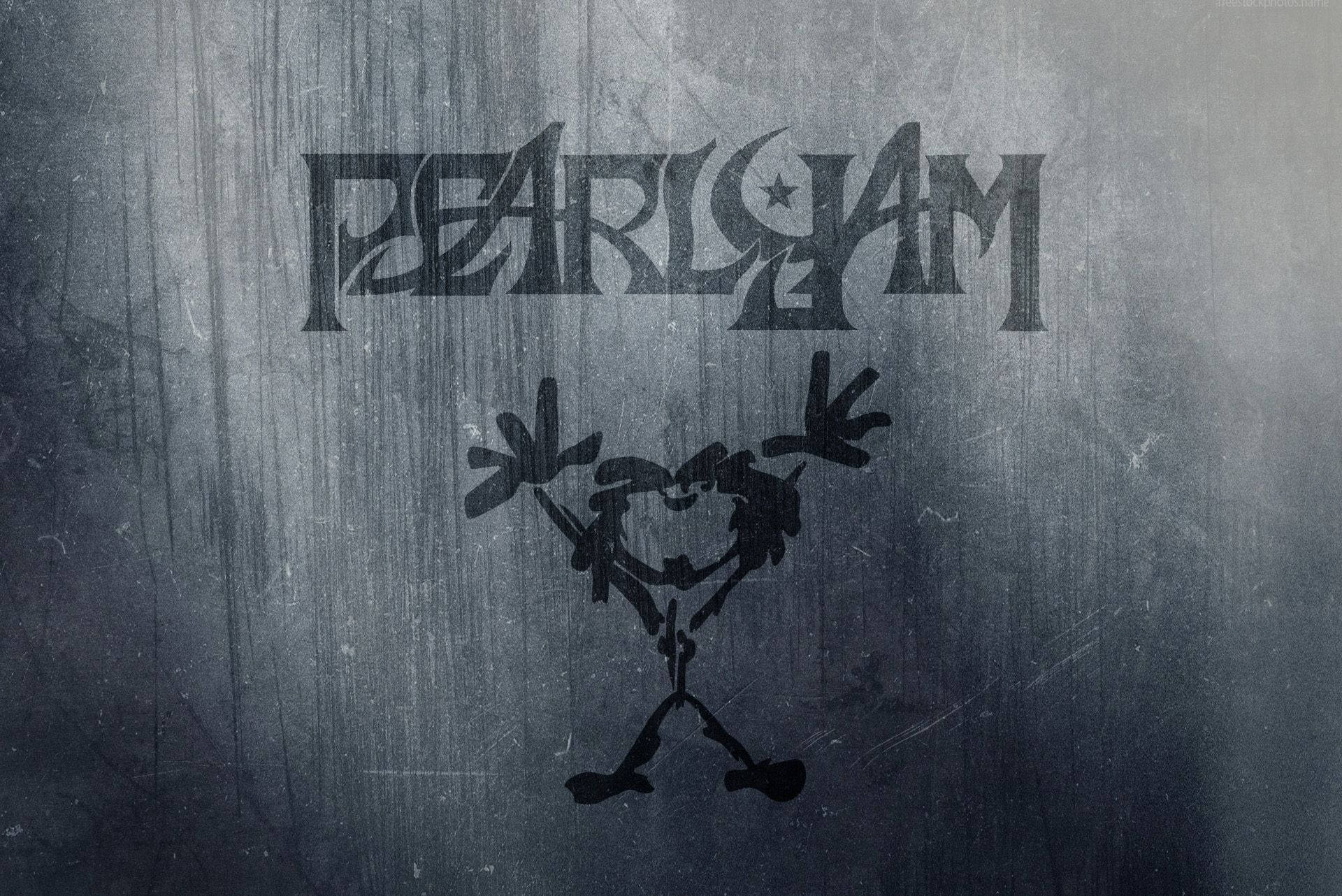Pearl Jam Rock Band Logo Dark Aesthetic Background