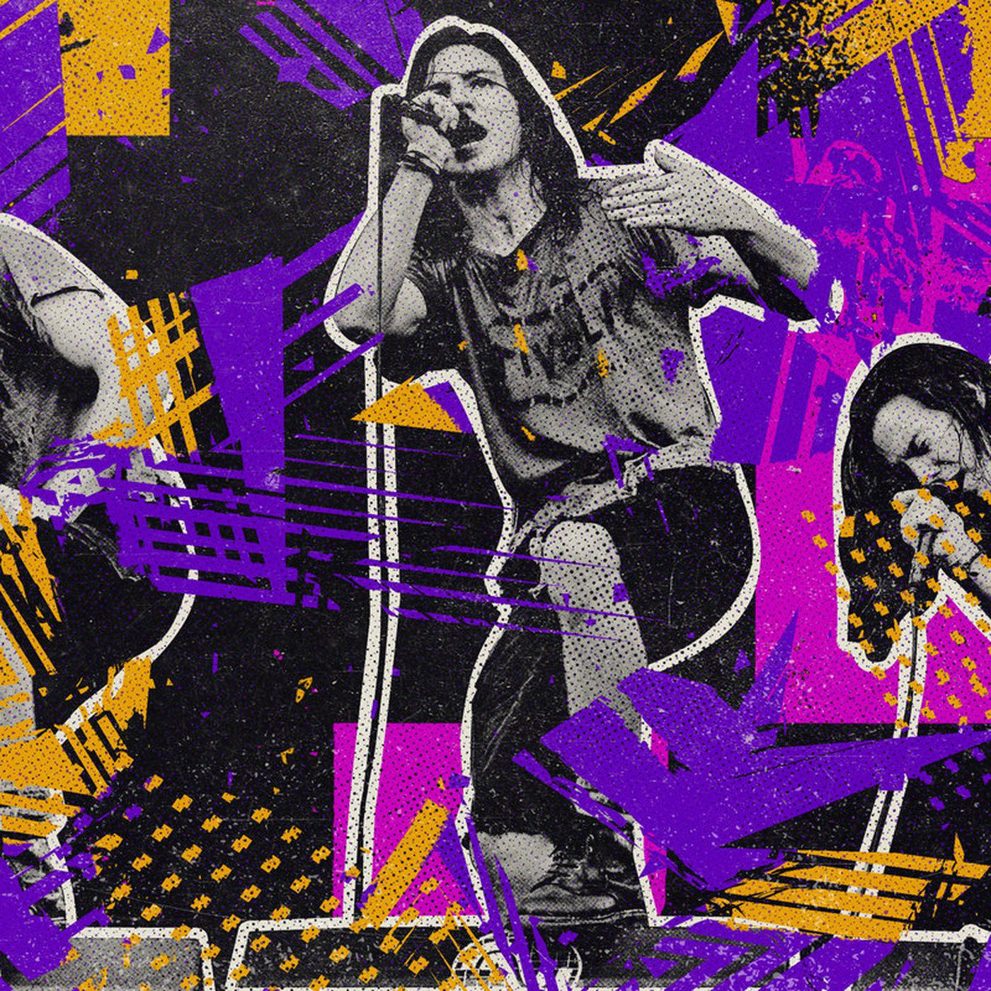 Pearl Jam Rock Band Music Illustration Background