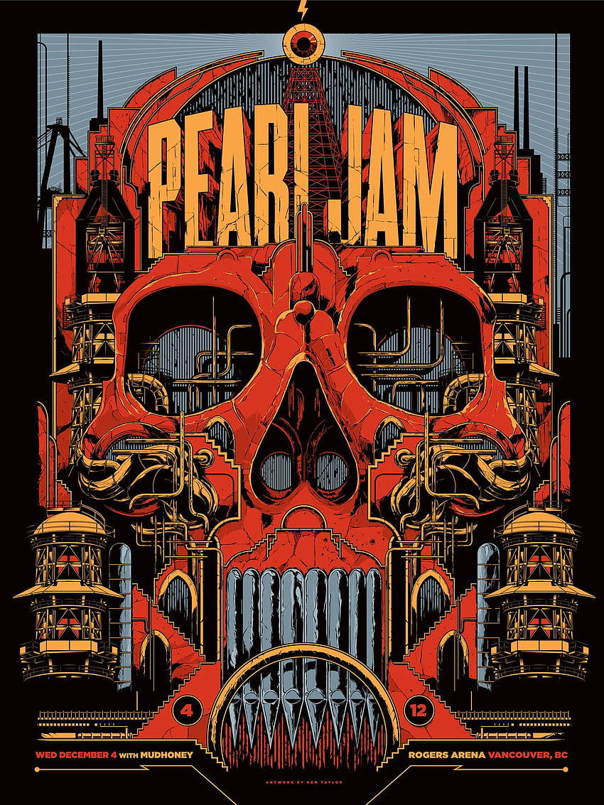 Pearl Jam Rock Band Music Show Artwork Background