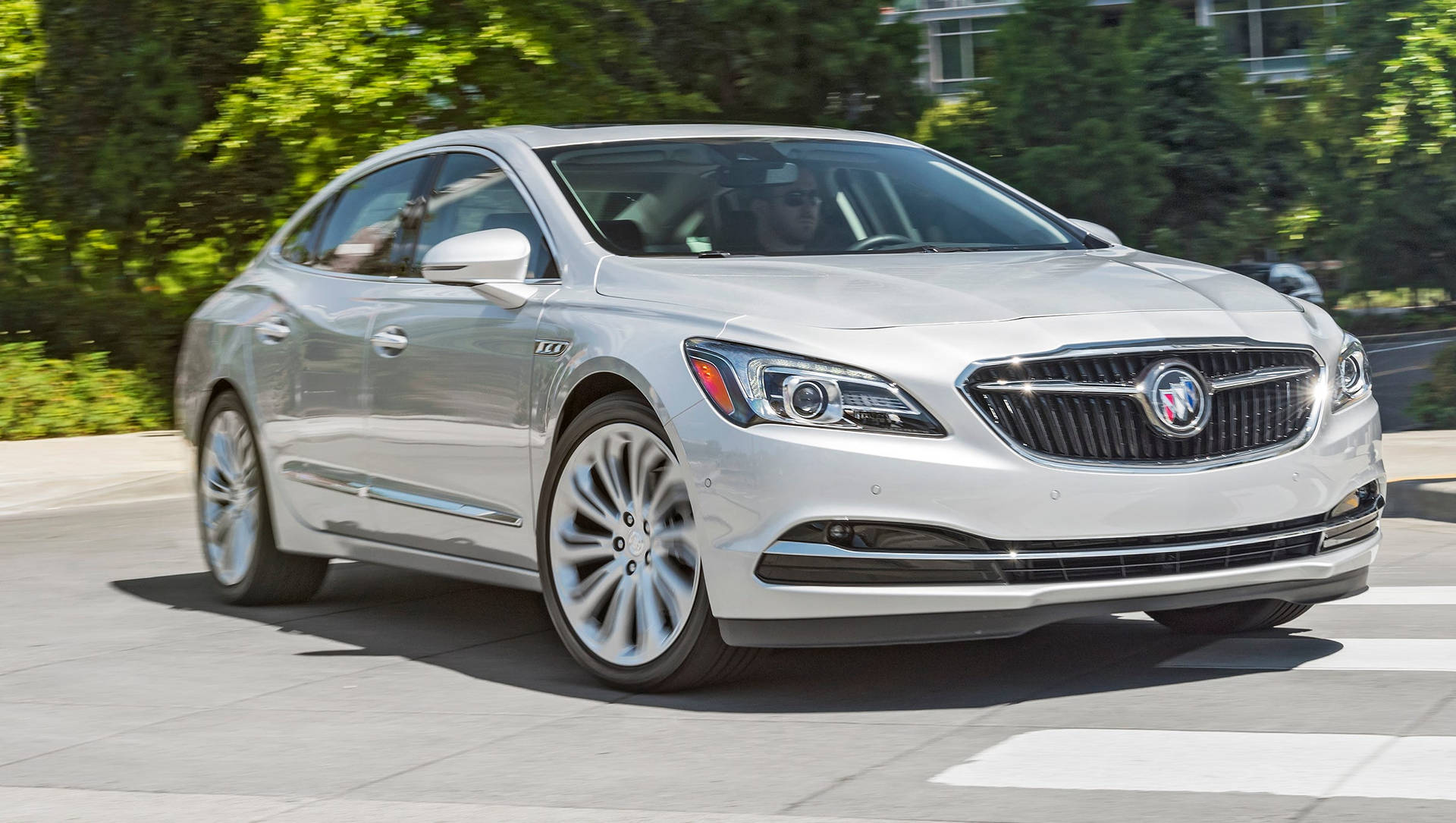 Pearl White Buick Lacrosse Background