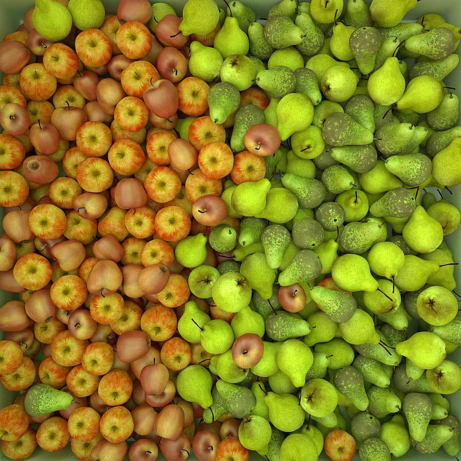 Pears And Apples Background