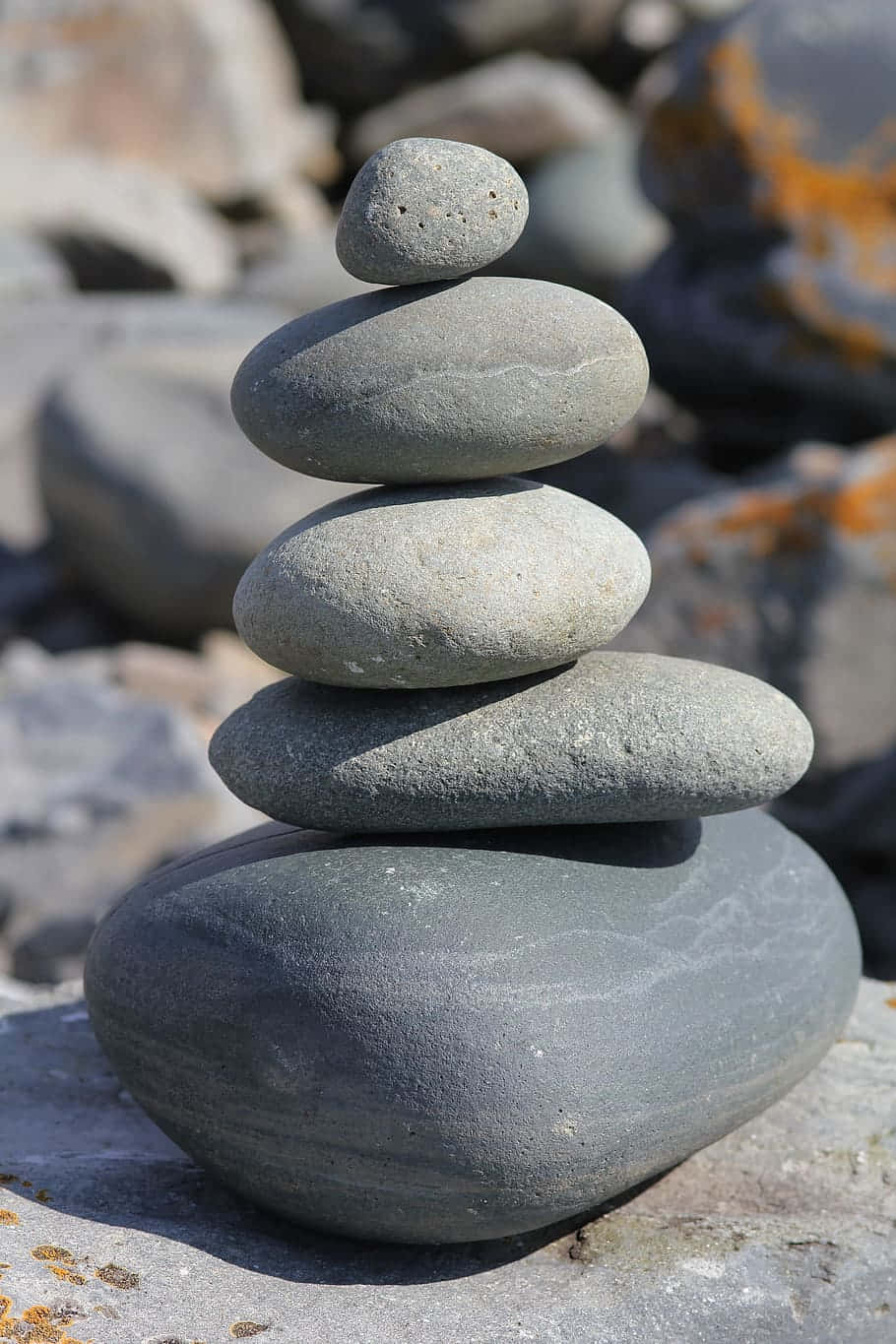 Pebble Rocks Gravel Stones Yoga Background