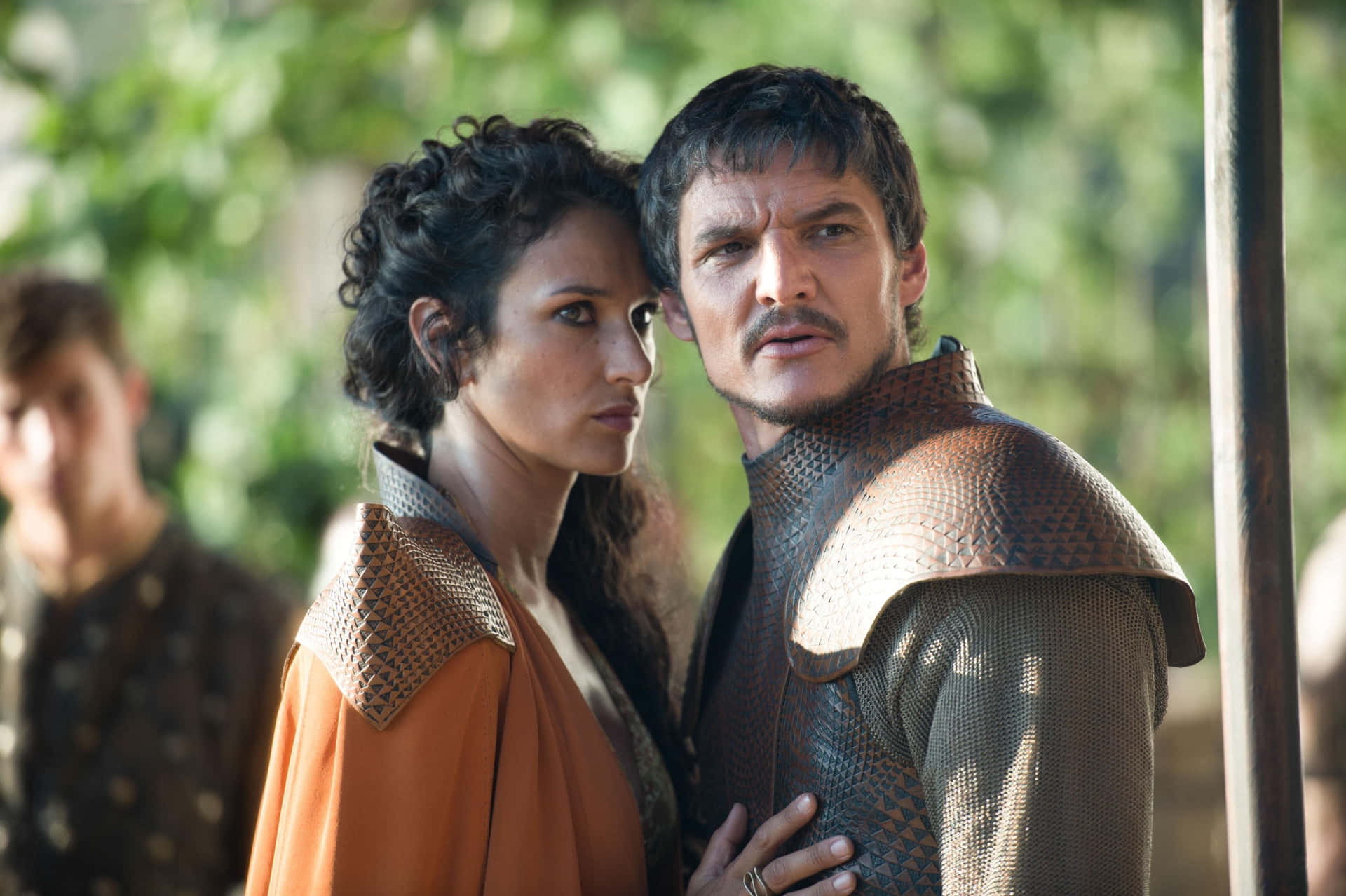 Pedro_ Pascal_ Medieval_ Scene Background