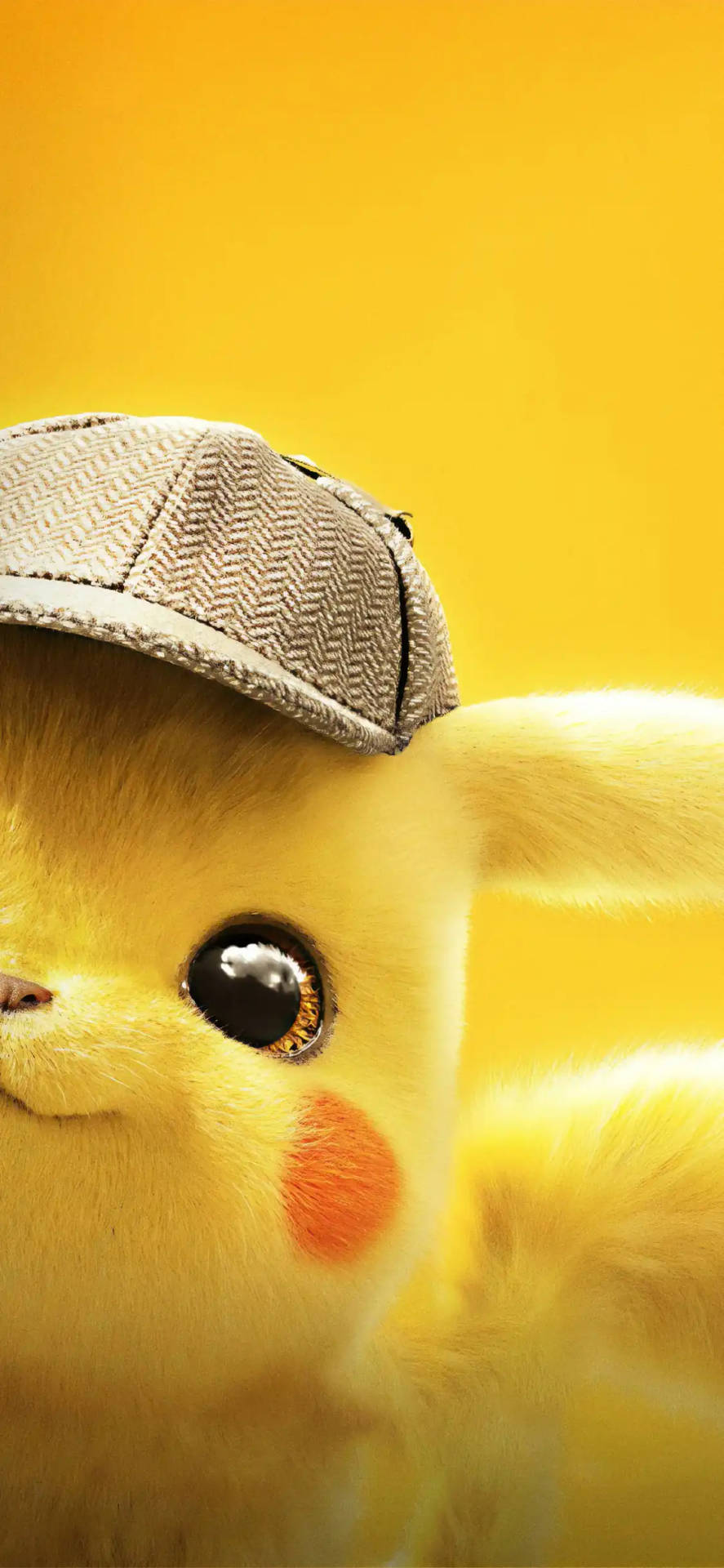 Peeking Detective Pikachu Iphone Background