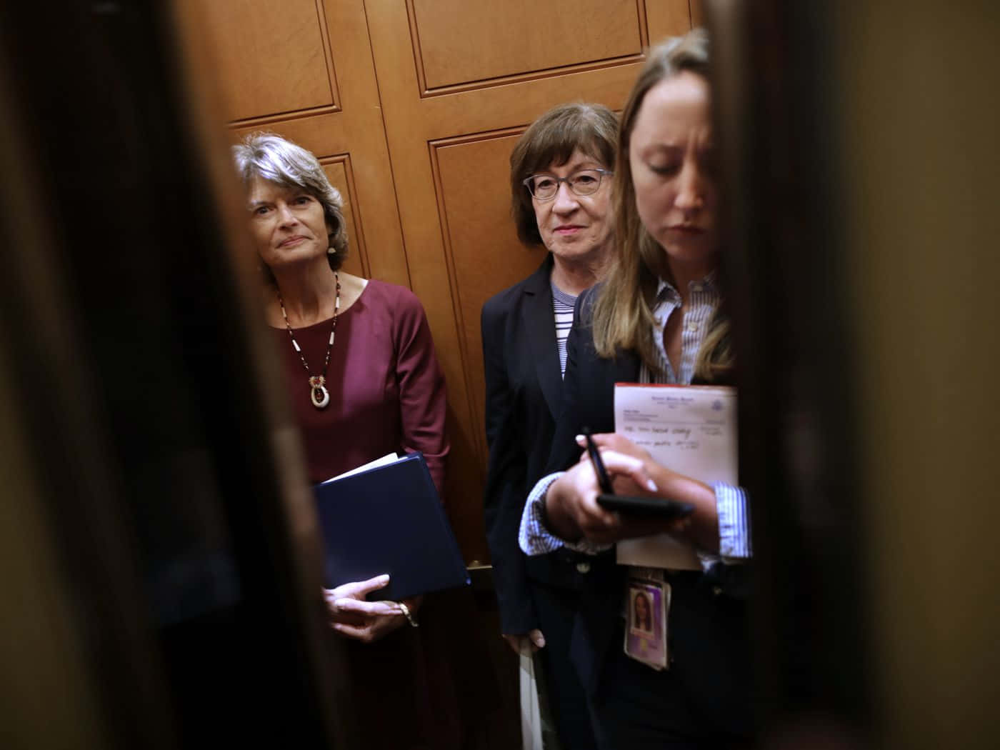 Peeking Through Door Lisa Murkowski