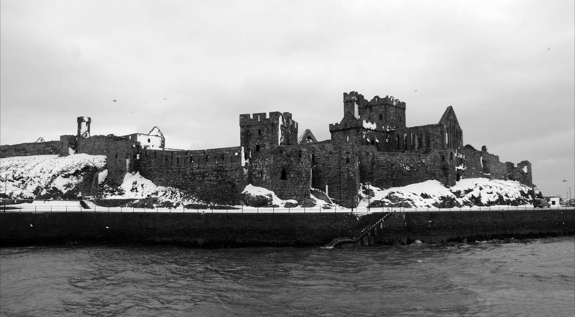 Peel Frozen Castle Background