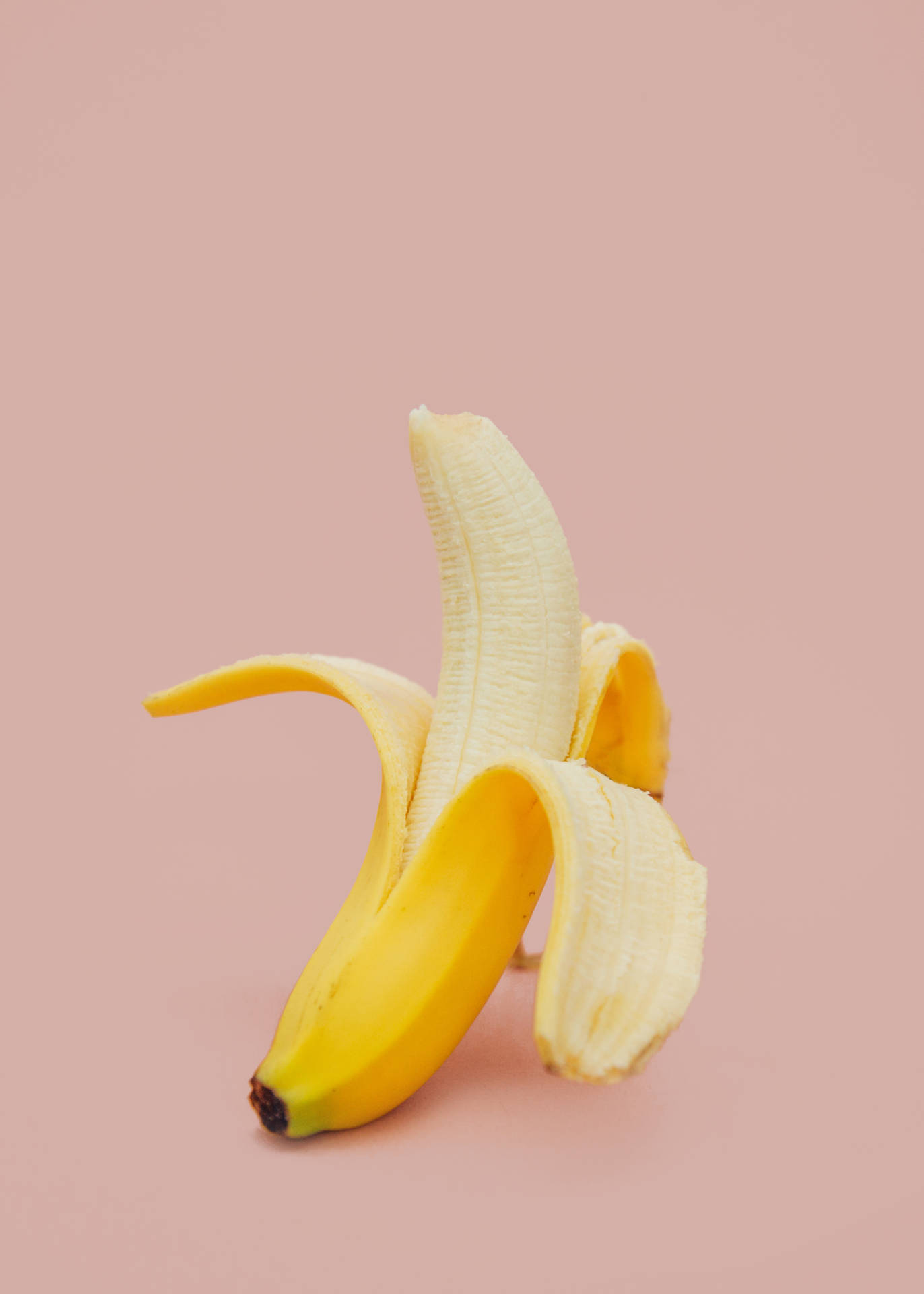 Peeled Banana Fruit Background