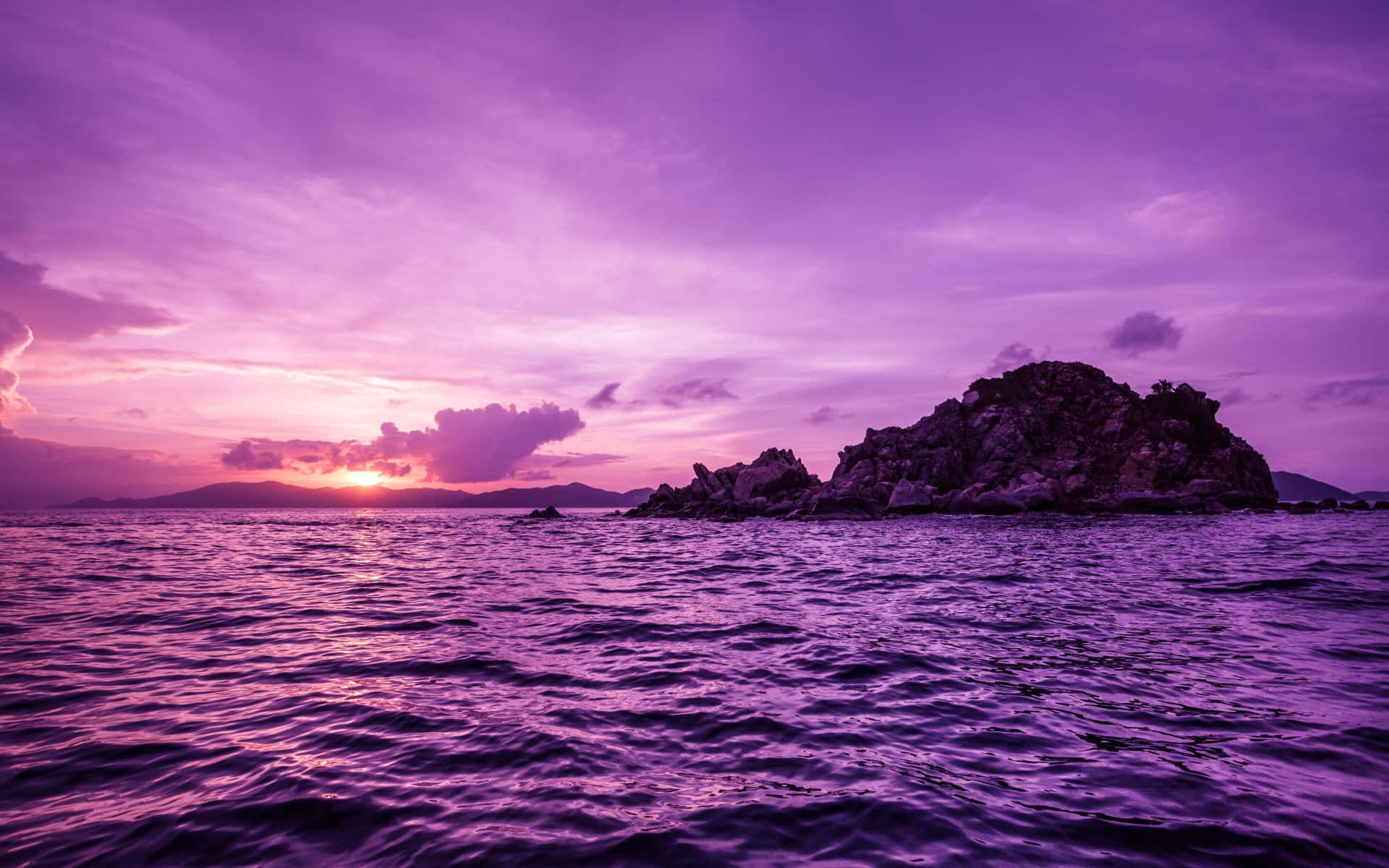 Pelican Island Pretty Purple Hue Background