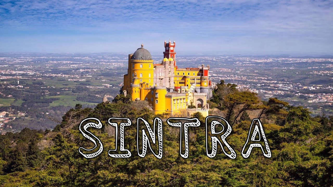 Pena Palace In Sintra Poster Background