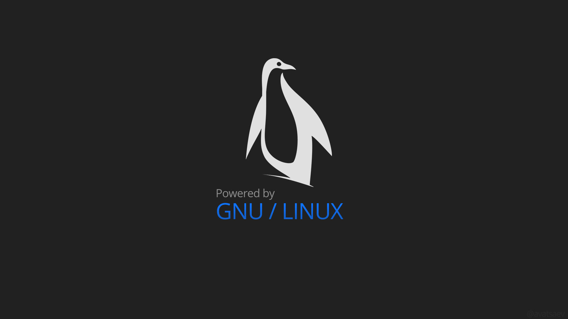 Penguin Linux Logo Background