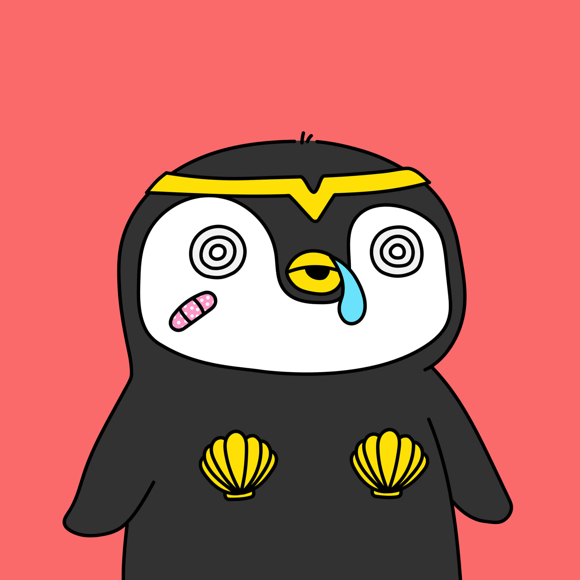 Penguin Red Pfp Background