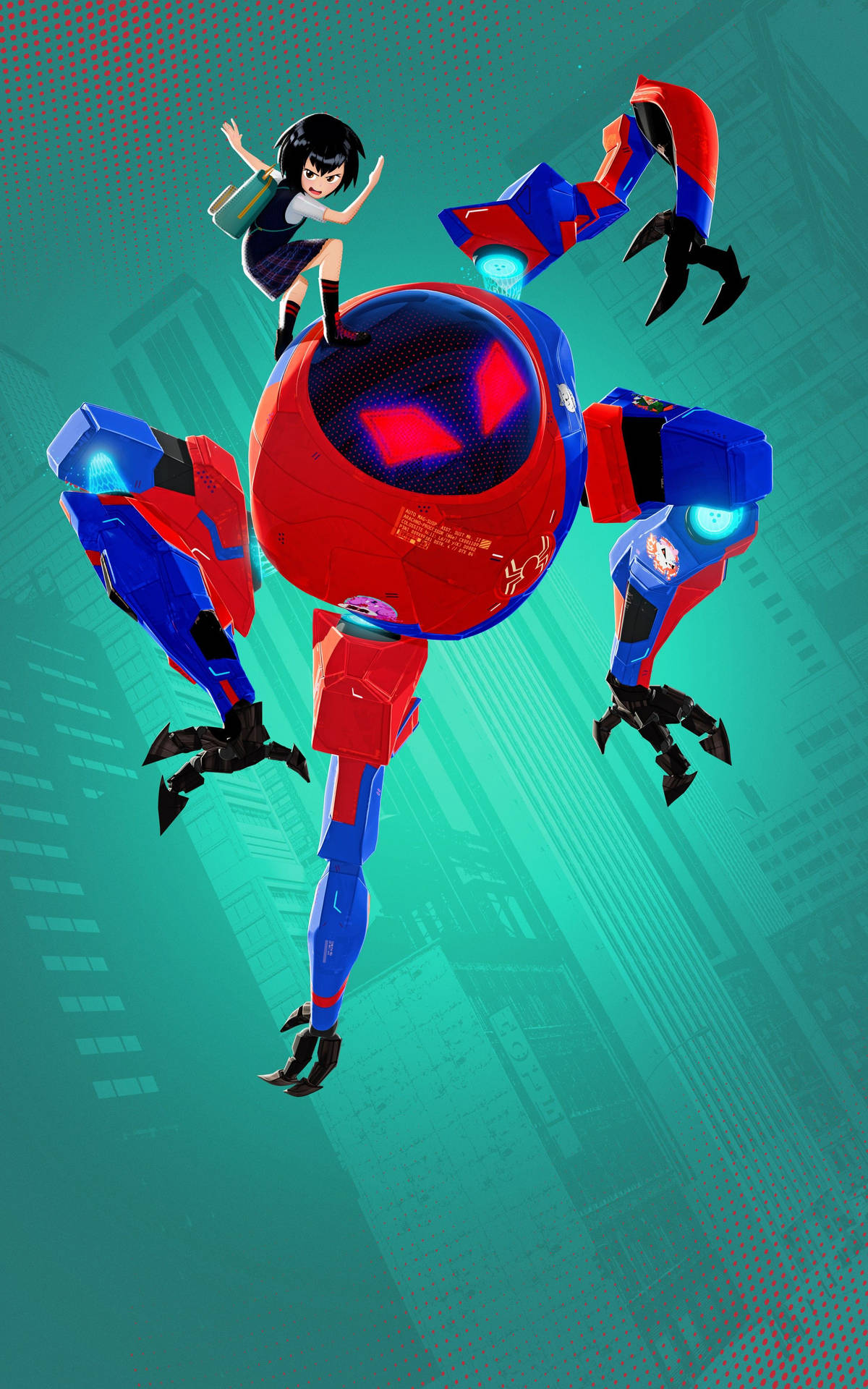 Peni Parker Spider Verse Sp//dr Suit Background