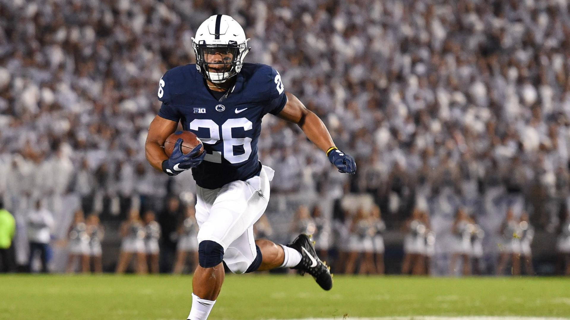 Penn State Football Player Running With The Ball