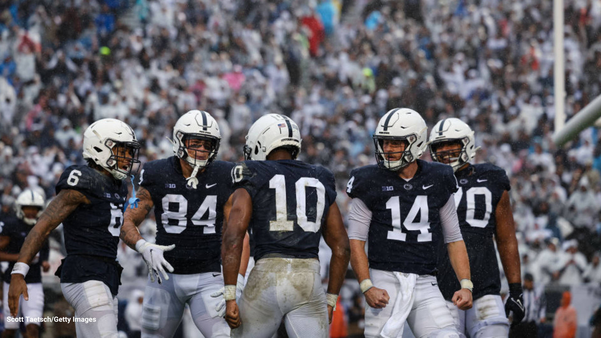 Penn State Football Players On The Field