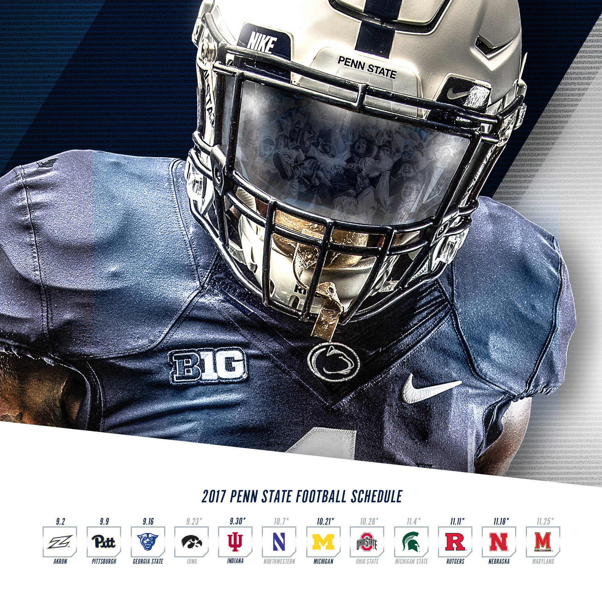 Pennsylvania State University Football Schedule Background