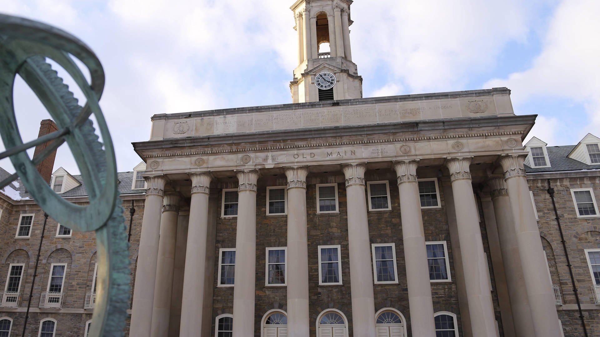 Pennsylvania State University Old Main Building Background