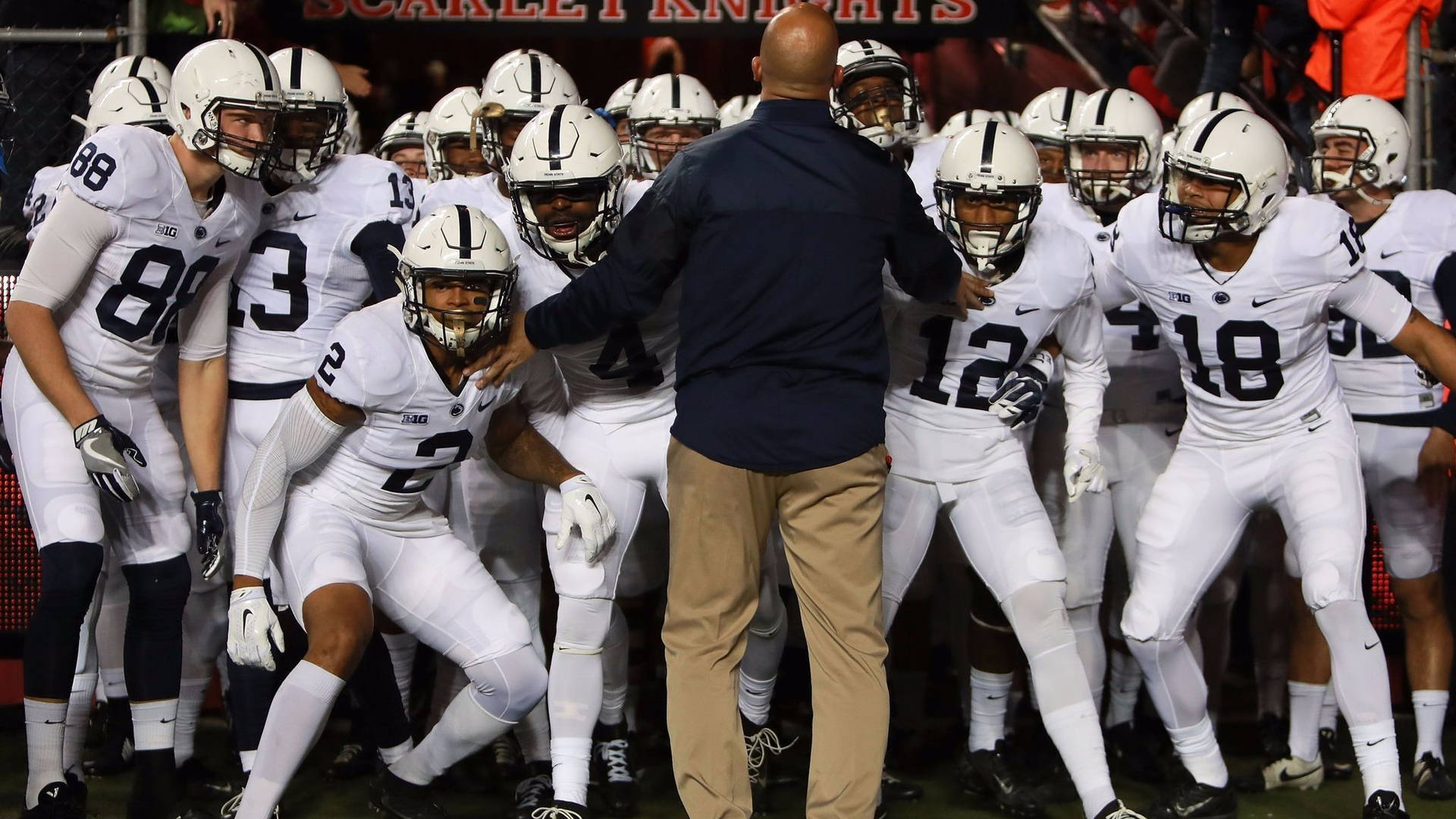 Pennsylvania State University White Football Gear Background