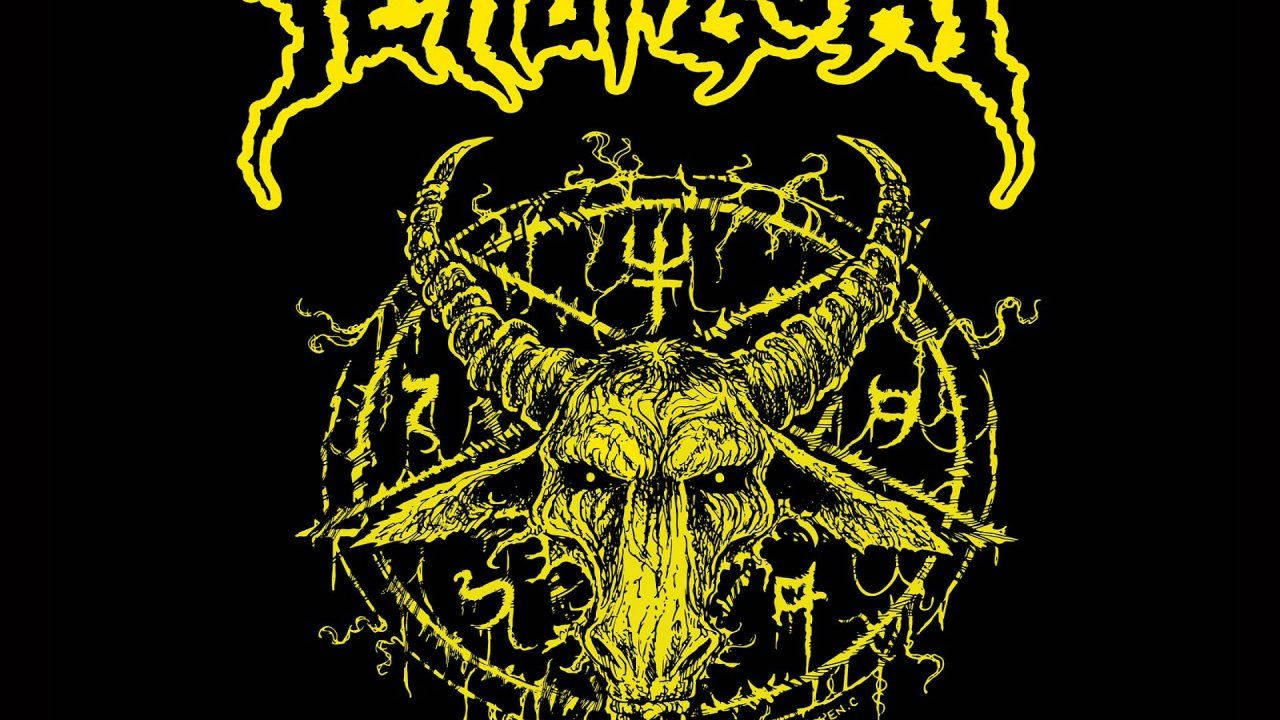 Pentagram With Satanic Face Background