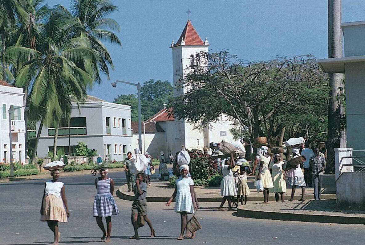 People Crossing Street Sao Tome And Principe