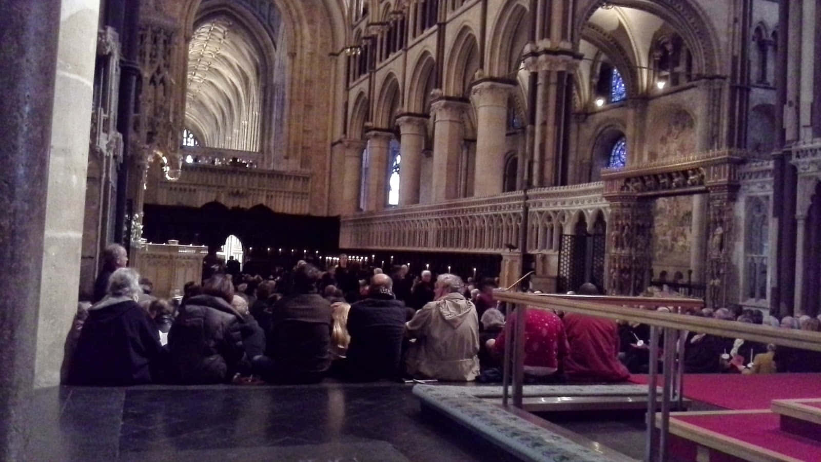 People Gathered At The Canterbury Cathedral's Quire
