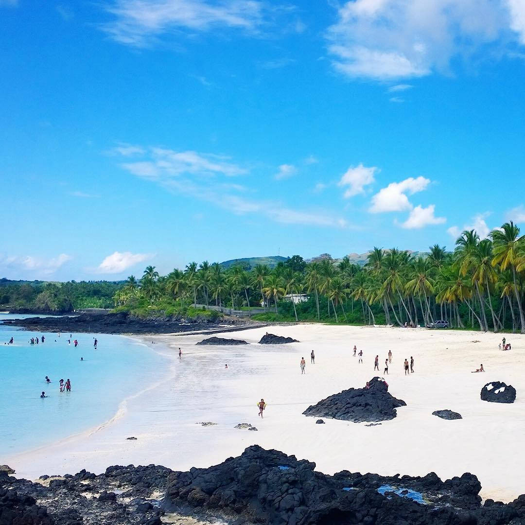 People On Mitsamiouli Beach Comoros